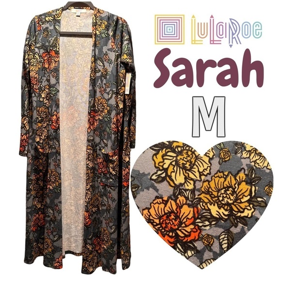 LulaRoe Sarah Long Sleeve Ankle Cardigan Cozy Slightly Thick Elegant Med 10-12 - Picture 4 of 16